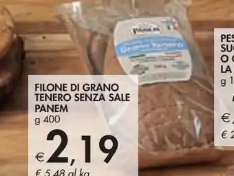 Bennet Filone di grano tenero senza sale panem offerta