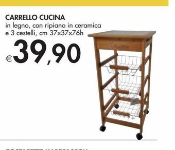 Bennet Carrello cucina offerta