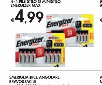 Bennet 4+4 pile stilo o ministilo energizer max offerta