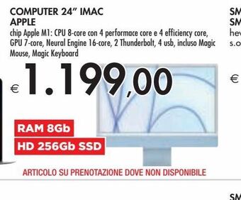 Computer 24" imac apple