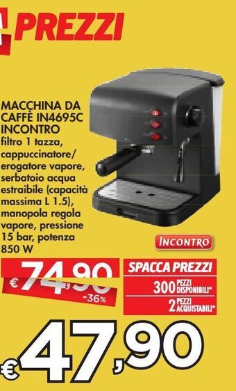 Bennet Macchina da caffè in4695c incontro offerta