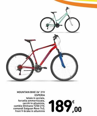 Spazio Conad Mountain bike 26" 21v esperia offerta