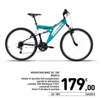 Spazio Conad Mountain bike 26" 18v mosca offerta