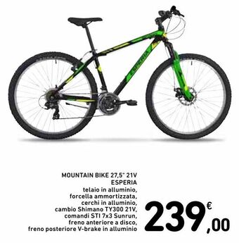 Spazio Conad Mountain bike 27,5" 21v esperia offerta