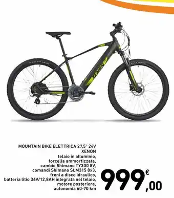 Spazio Conad Mountain bike elettrica 27,5" 24v xenon offerta