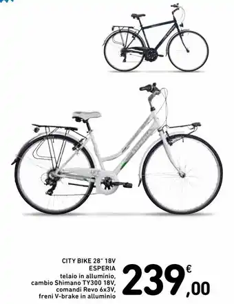 Spazio Conad City bike 28" 18v esperia offerta