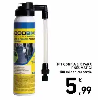 Kit gonfia e ripara pneumatici