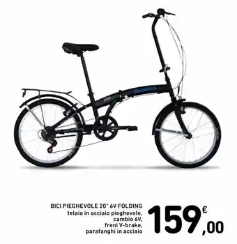 Spazio Conad Bici pieghevole 20" 6v folding offerta