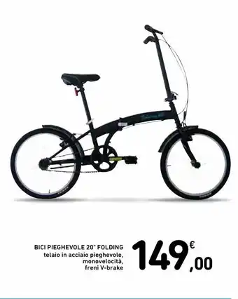 Spazio Conad Bici pieghevole 20" folding offerta