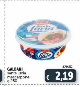 Deco Superstore Galbani santa lucia mascarpone g250 offerta