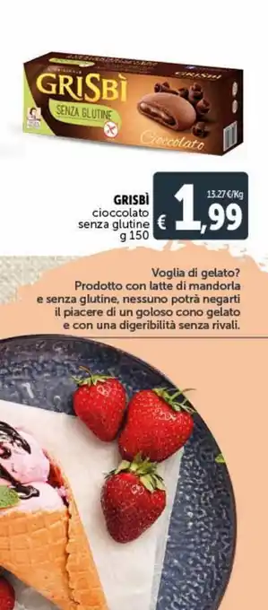 Deco Market Cioccolato senza glutine g 150 grisbì offerta