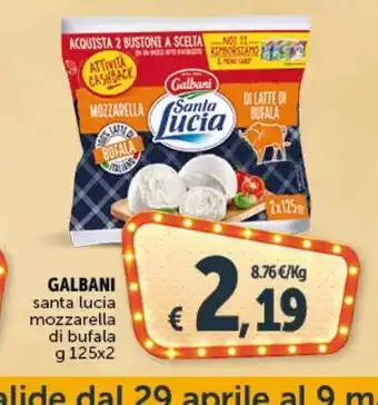 Deco Supermercati Mozzarella di bufala galbani santa lucia offerta