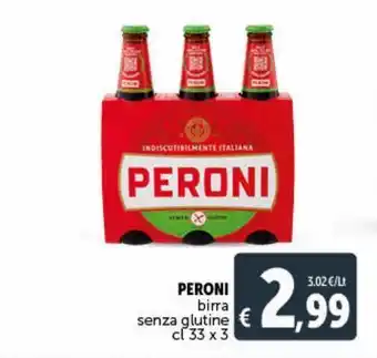 Deco Supermercati Birra senza glutine cl 33 x 3 peroni offerta