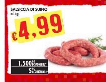 Bennet Salsiccia di suino offerta