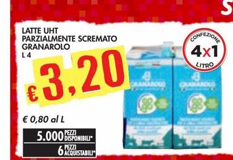 Bennet Latte uht parzialmente scremato granarolo offerta