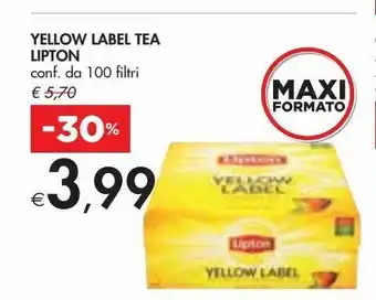 Yellow label tea