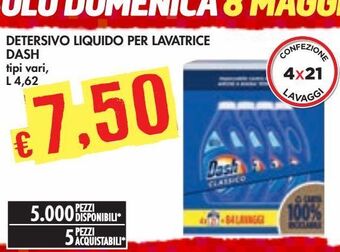Bennet Detersivo liquido per lavatrice dash offerta