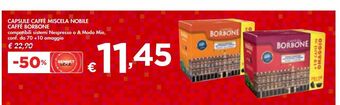 Bennet Capsule di caffè caffe borbone miscela nobile offerta