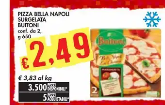 Bennet Pizza bella napoli surgelata buitoni offerta