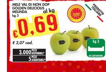 Bennet Mele val di non dop golden delicious melinda offerta