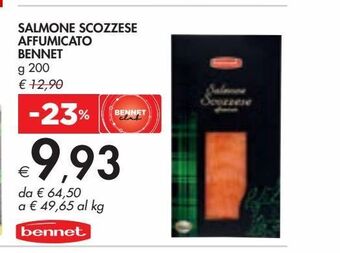 Bennet Salmone scozzese affumicato bennet offerta