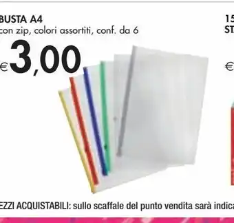 Bennet Busta a4 offerta