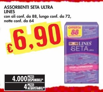 Bennet Assorbenti lines seta ultra offerta