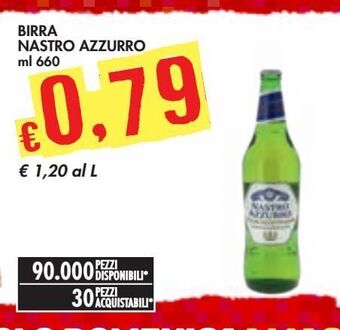 Bennet Birra nastro azzurro offerta