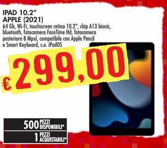 Bennet Ipad 10.2" apple (2021) offerta
