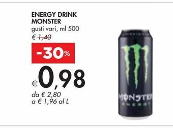 Bennet Energy drink monster offerta