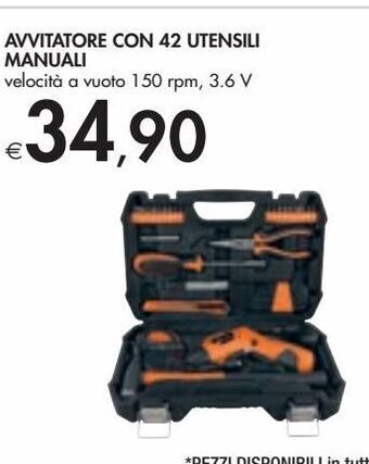 Bennet Avvitatore con 42 utensili manuali offerta