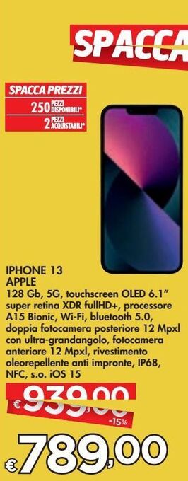 Bennet Iphone 13 apple offerta