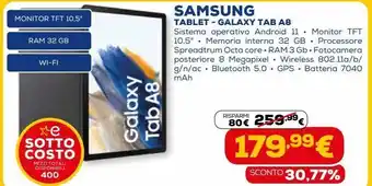 Euronics Tablet - galaxy tab a8 samsung offerta