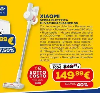 Euronics Scopa elettrica xiaomi offerta