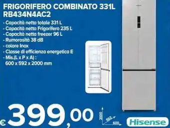 MD Discount Frigorifero Combinato 331L RB434N4AC2 offerta