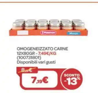 Bimbo Store Omogeneizzato di carne plasmon 12x80gr offerta