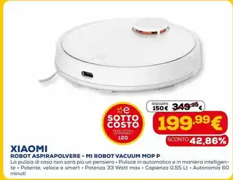 Euronics Robot aspirapolvere - mi robot vacuum mop p xiaomi offerta