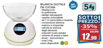 Happy Casa Bilancia Digitale da Cucina offerta