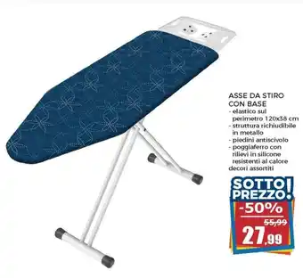 Happy Casa Asse da Stiro con Base elastico sul perimetro 120cmx38 cm offerta