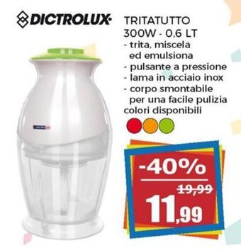 Dictrolux Tritatutto 300W - 0,6 Lt.