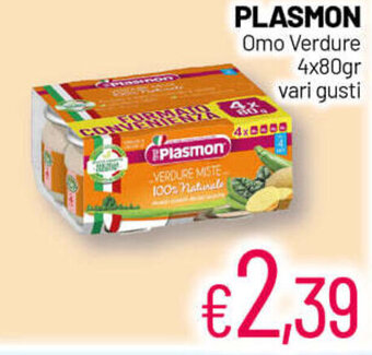 Franzy's Plasmon Omo Verdure 4x80gr vari gusti offerta