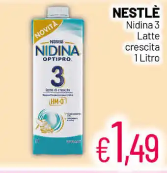 Franzy's Nestlè Nidina 3 Latte crescita 1 Litro offerta