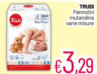Franzy's Trudi Pannolini mutandina varie misure offerta