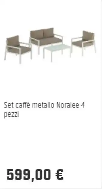OBI Set caffè metallo Noralee 4 pezzi offerta