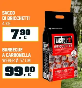 OBI Weber Barbecue a Carbonella 57 cm offerta