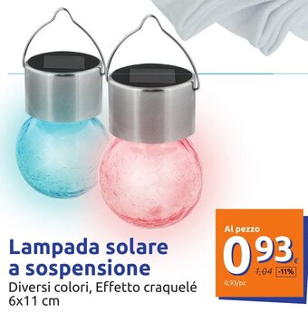 Lampada solare a sospensione