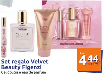 Action Set regalo Velvet Beauty Figenzi Gel doccia e eau de parfum offerta