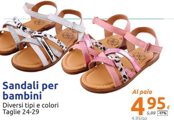 Action Sandali per bambini offerta