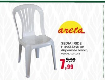 Happy Casa areta Sedia Iride H 84x55x48 cm offerta