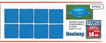 Happy Casa Bestway Tappeto Base Componibile 8 Pezzi 50x50 cm cad. offerta